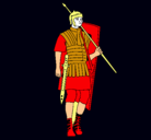 Dibujo Soldado romano pintado por bccdftdc