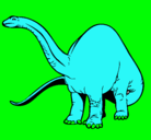 Dibujo Braquiosaurio II pintado por mikaaa