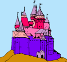 Dibujo Castillo medieval pintado por ANDREA