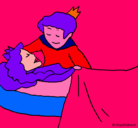 Dibujo La princesa durmiente y el príncipe pintado por SOFIA