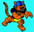 Dibujo Jugador tigre pintado por jonathan