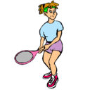 Dibujo Chica tenista pintado por AILEN