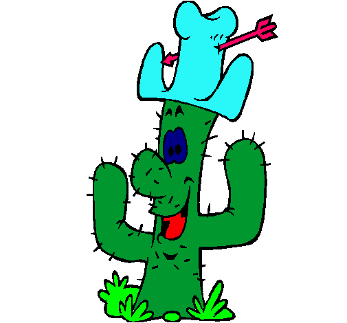 Cactus con sombrero