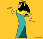 Dibujo Bailarina egipcia  pintado por anita
