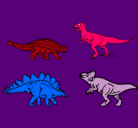 Dibujo Dinosaurios de tierra pintado por antonio