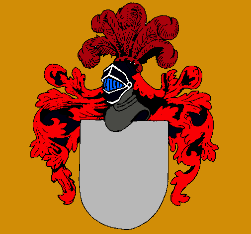 Escudo de armas y casco