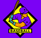 Dibujo Logo de béisbol pintado por brian