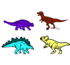 Dibujo Dinosaurios de tierra pintado por martin