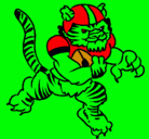 Dibujo Jugador tigre pintado por jose