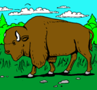 Dibujo Búfalo  pintado por ana