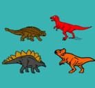 Dibujo Dinosaurios de tierra pintado por 7