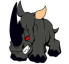 Dibujo Rinoceronte II pintado por homegaman