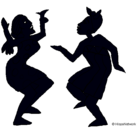 Dibujo Mujeres bailando pintado por agstinavega