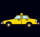 Dibujo Taxi pintado por andrea