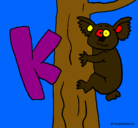 Dibujo Koala pintado por irene