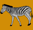 Dibujo Cebra pintado por maury