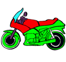 Dibujo Motocicleta pintado por donander