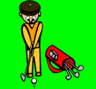 Dibujo Jugador de golf II pintado por JAVIERYEVAMARIA