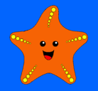 Dibujo Estrella de mar pintado por karenfrias