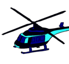Dibujo Helicóptero  pintado por karen