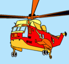 Dibujo Helicóptero al rescate pintado por Selena21