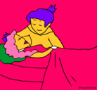 Dibujo La princesa durmiente y el príncipe pintado por citlalli