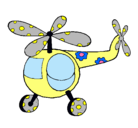 Dibujo Helicóptero adornado pintado por helikopteroa