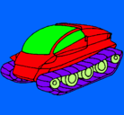 Dibujo Nave tanque pintado por kevin
