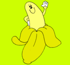 Dibujo Banana pintado por david