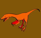 Dibujo Velociraptor II pintado por diego