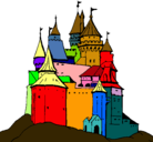 Dibujo Castillo medieval pintado por emir
