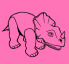 Dibujo Triceratops II pintado por nicolas