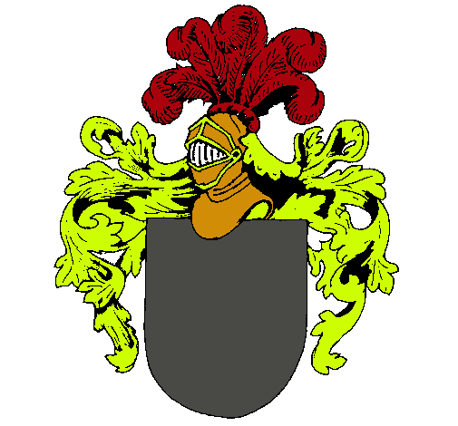 Escudo de armas y casco