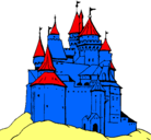 Dibujo Castillo medieval pintado por fabio