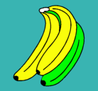 Dibujo Plátanos pintado por alan