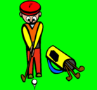 Dibujo Jugador de golf II pintado por jamizraim