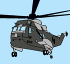 Dibujo Helicóptero al rescate pintado por hugocabezassoares