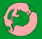Dibujo Planeta Tierra pintado por sarahi