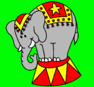 Dibujo Elefante actuando pintado por carlosgallardo