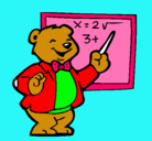 Dibujo Profesor oso pintado por marlene