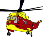 Dibujo Helicóptero al rescate pintado por ADRIAN