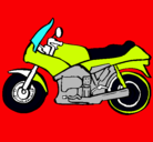 Dibujo Motocicleta pintado por motoneta