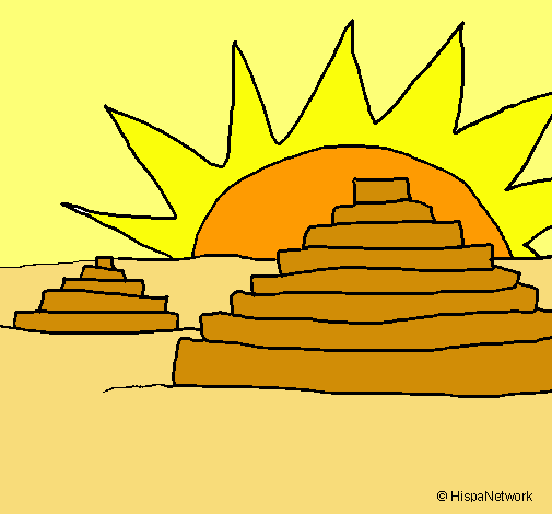 Dibujo de Templos Mayas pintado por Piramide en  el día 15-09-10  a las 02:13:40. Imprime, pinta o colorea tus propios dibujos!