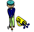 Dibujo Jugador de golf II pintado por IVAN