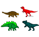 Dibujo Dinosaurios de tierra pintado por jr