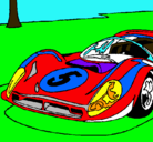 Dibujo Automóvil número 5 pintado por ferrari57