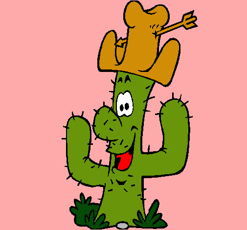 Cactus con sombrero