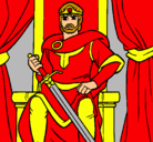 Dibujo Caballero rey pintado por hermesymartin
