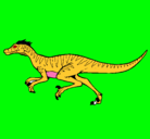Dibujo Velociraptor pintado por Carlos