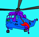 Dibujo Helicóptero al rescate pintado por 3RRHRFF